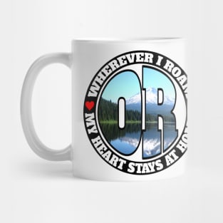 Heart Stays Home - Oregon Mug